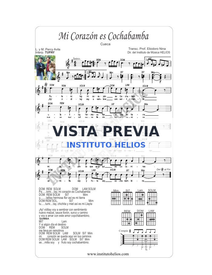 Vista previa de Mi corazon es cochabamba
